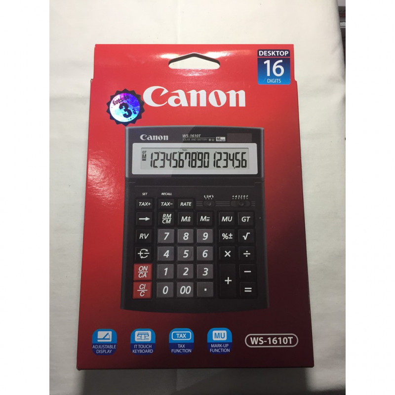 Calculator De Birou Cu 16 Digi Cu Ecran Rabatabil CANON WS 1610T